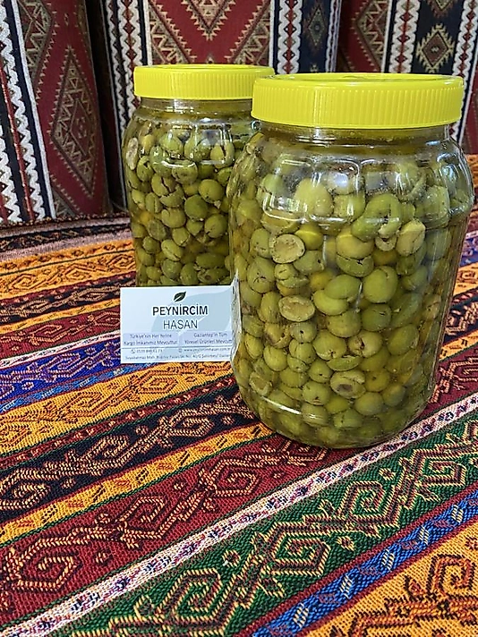 Cins Halhallı yeşil zeytin 1 kg