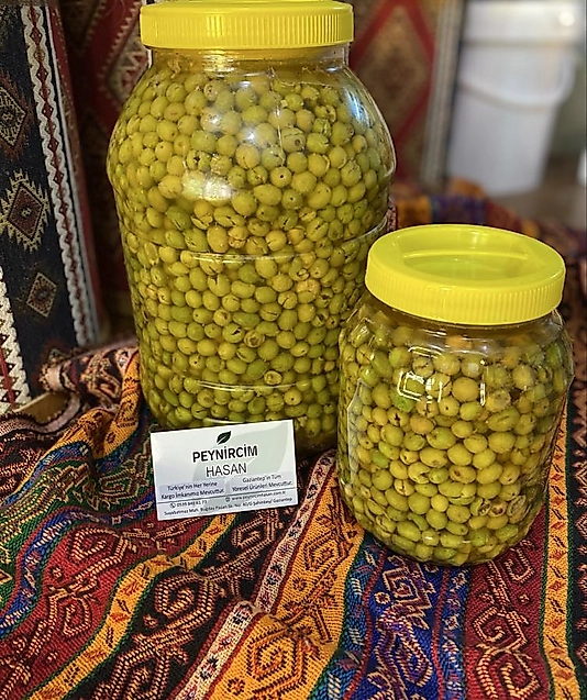 Cins Halhallı El Kırması Yeşil Zeytin